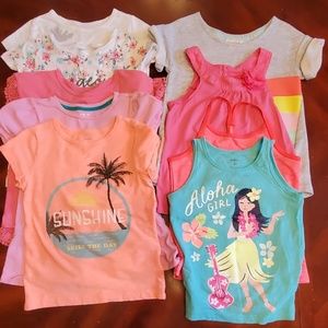 9 girls 5T shirts
